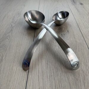 Weight Watchers Easy Portion Control Stainless Steel Spoons • 1 cup • 1/2 Cup